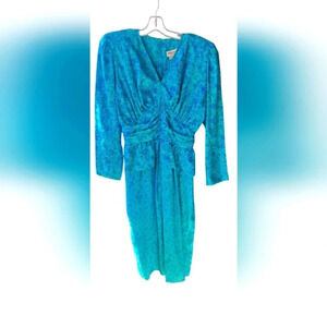 Nora Noa Blue Dress  Vintage Petite 10